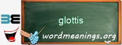 WordMeaning blackboard for glottis